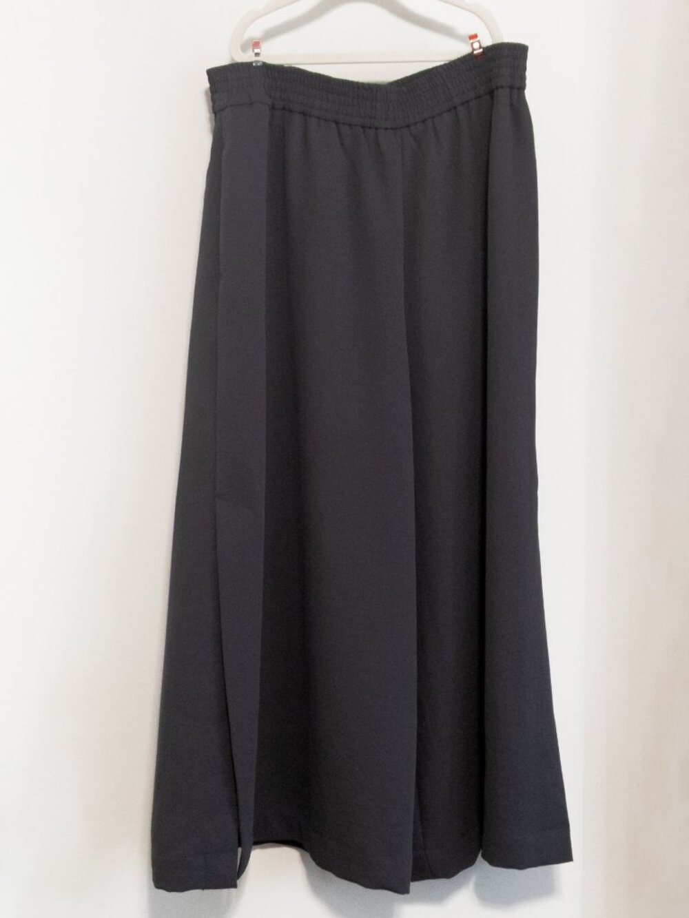 Wilfred dark grey Wide-Leg Pants with Elastic Waist and side slits